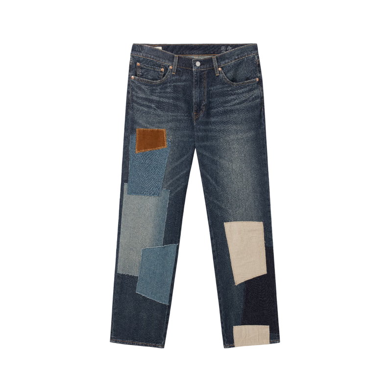 Levi’s李維斯暖絨系列男士541寬松錐型美式復(fù)古補(bǔ)丁高街牛仔褲 水洗藍(lán) 32 (32)