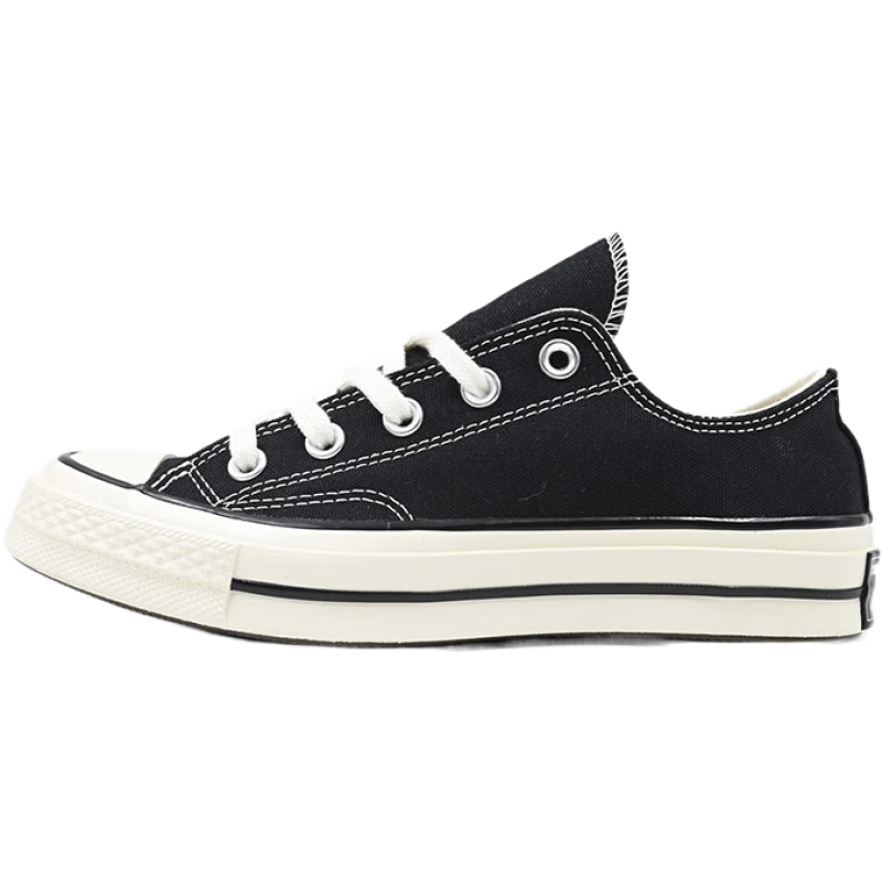 匡威（Converse）專(zhuān)柜1970s男鞋女鞋子休閑帆布鞋三星標復古低幫情侶運動(dòng)鞋162058C 162058C 黑色/現貨 42