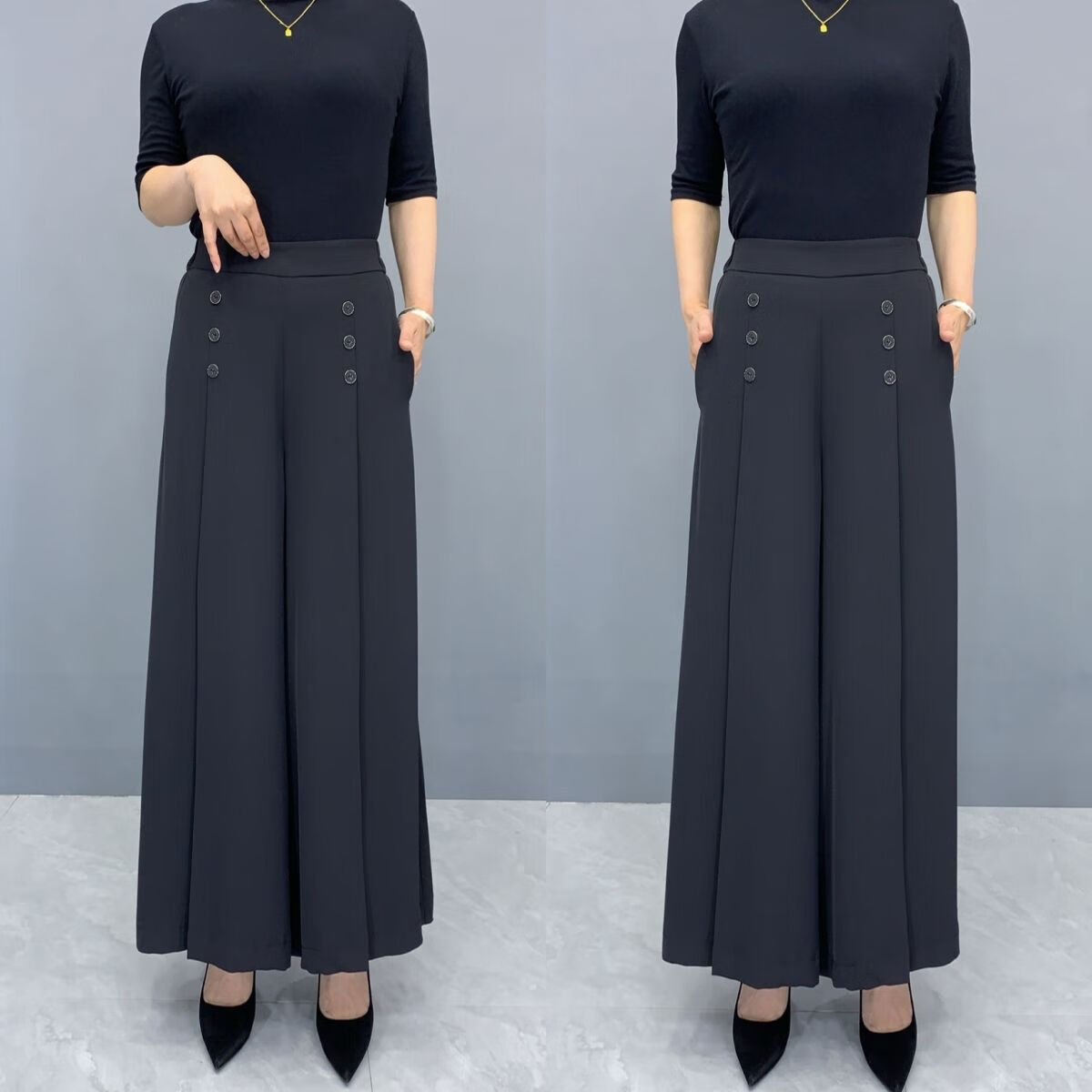 婵栩胖大妈夏季服装加肥加大码中老年女装300斤超大码胖mm裙裤女中老