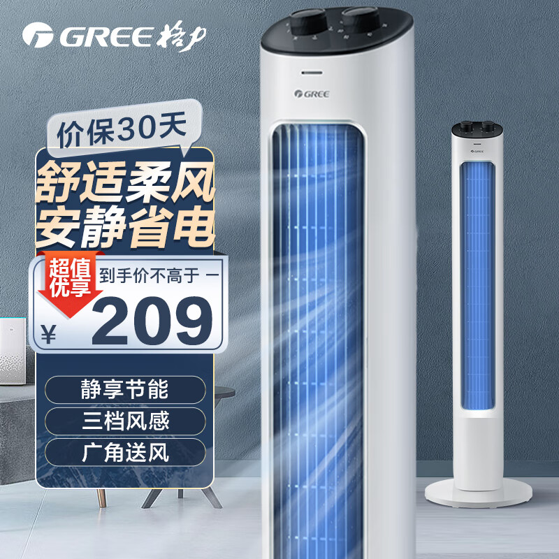 格力（GREE）电风扇/节能风扇/家用低噪塔式/电扇/高颜值塔扇风扇 (FL-08X61g)