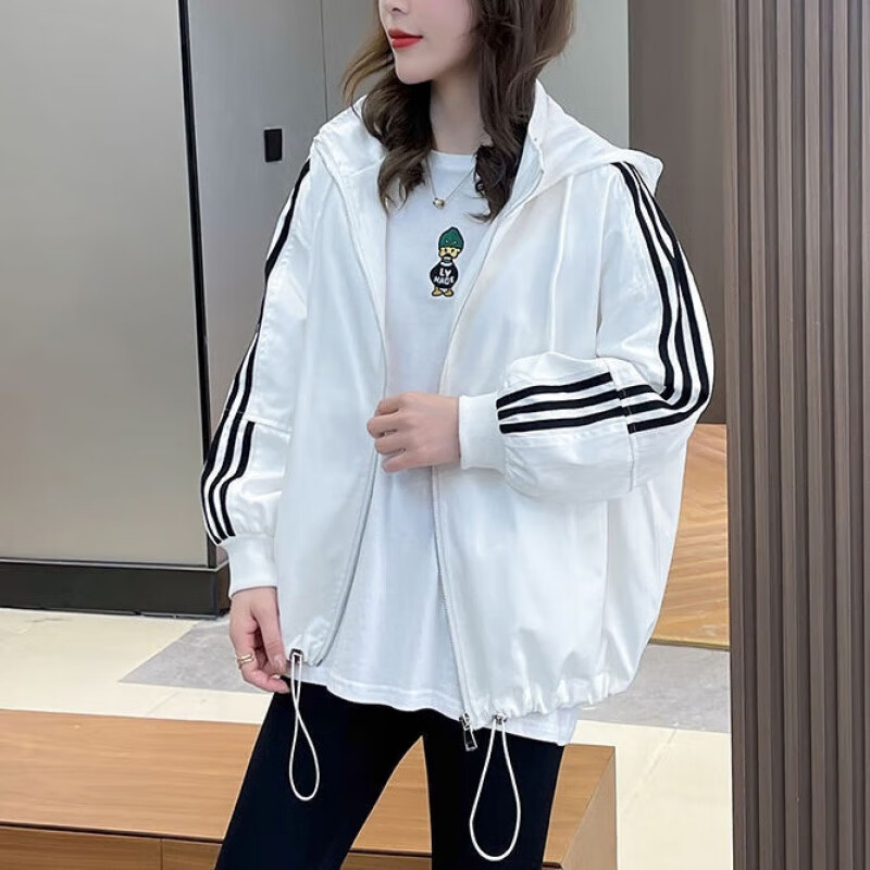 乔骏晟棒球服女2023秋季设计感小众感休闲运动欧货潮牌外套 白色 2XL 建议145-160斤属于什么档次？