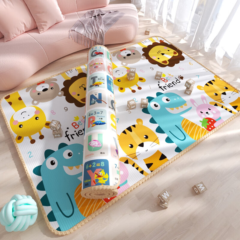 单词世界 婴儿爬行垫XPE宝宝爬爬垫儿童地垫游戏围栏垫子双面加厚2CM礼物怎么看?