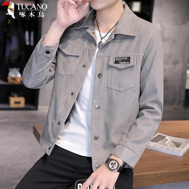 ���ڲ�������ľ��װ���мп���ʿ�ﶬ���߶˺��泱����о�����׼�����װ���� ��ɫ L ���ʺ�110-130�