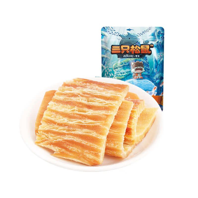 三只松鼠(three squirrels)【满99减30】_手撕鱿鱼片60g海味零食小吃