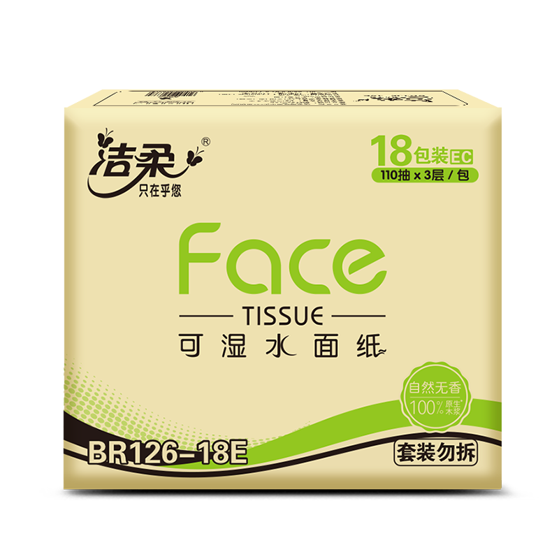 ���ڲ����������Face����3��110��18����ֽ�ͽ�ֽʪˮ����ϴ��������װ 18������װ