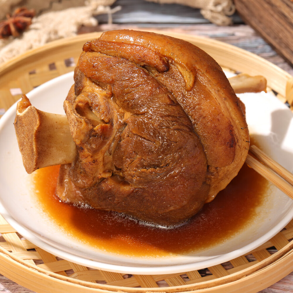 匠丫鲜生猪肉猪肘子600g/袋熟食开袋即食下酒菜卤肉猪蹄膀酒宴熟菜 潮卤猪肘 600g