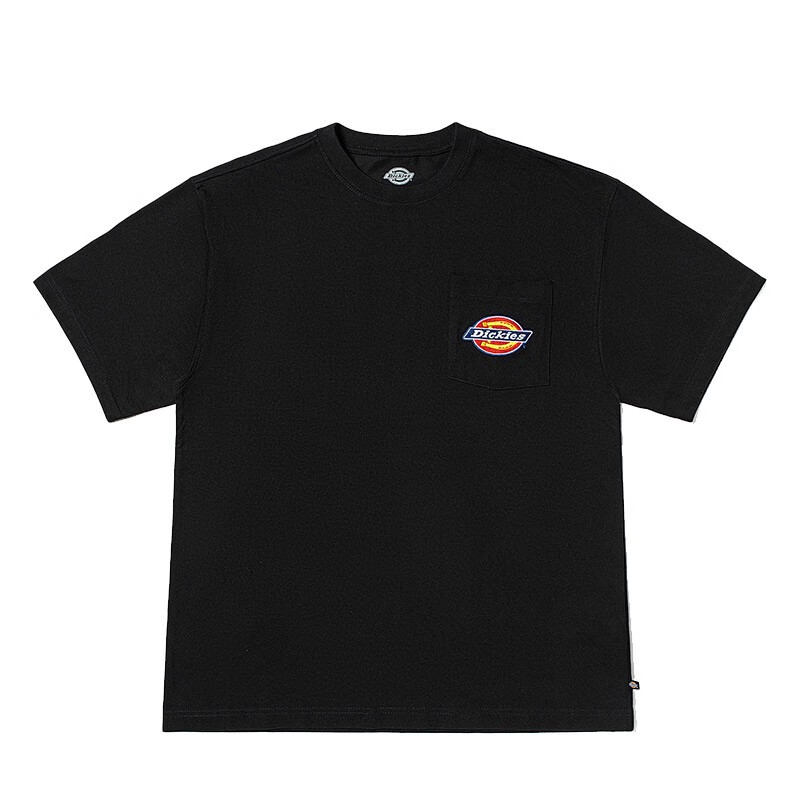 dickies商场同款工装灵感情侣小logo休闲短袖T恤DK011809 Y 黑色 L