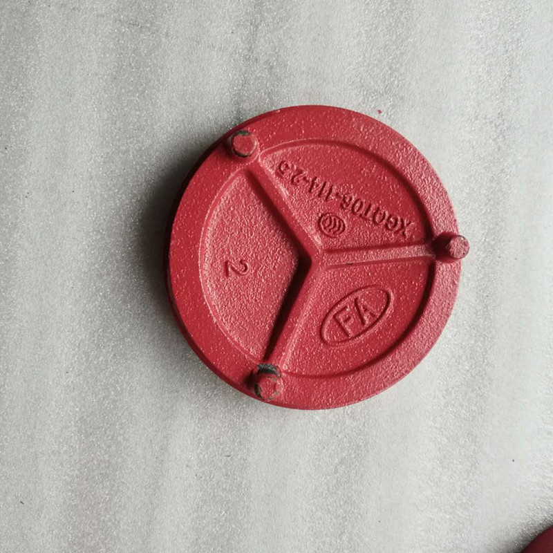 定制适用卡箍盲板消防沟槽管件堵头沟槽卡箍管堵管道密封盲板堵头