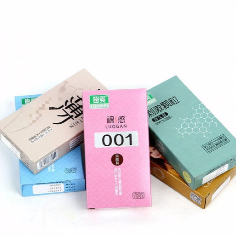 避孕套幽美系列中号套平滑带刺颗粒套套男用螺纹套性用品高潮情趣安全