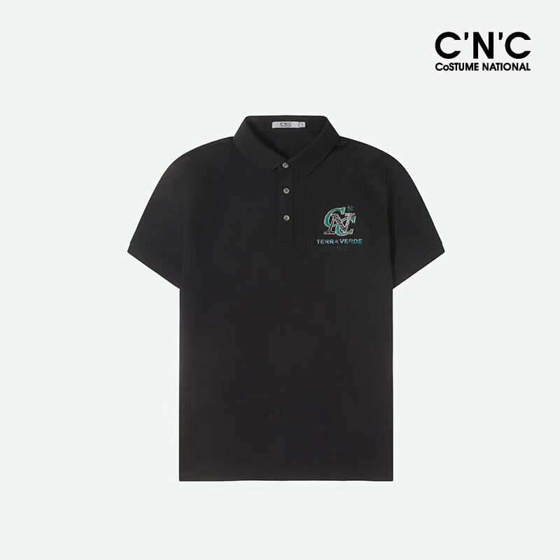 cnc【轻奢衣服】cnc男装23年春夏新款短袖polo衫男品牌logo烫钻t恤