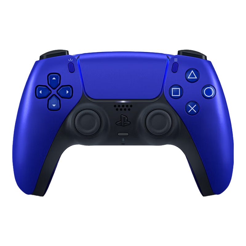 PLUS会员：索尼 SONY PS5 PlayStation DualSense 无线游戏手柄 钴晶蓝