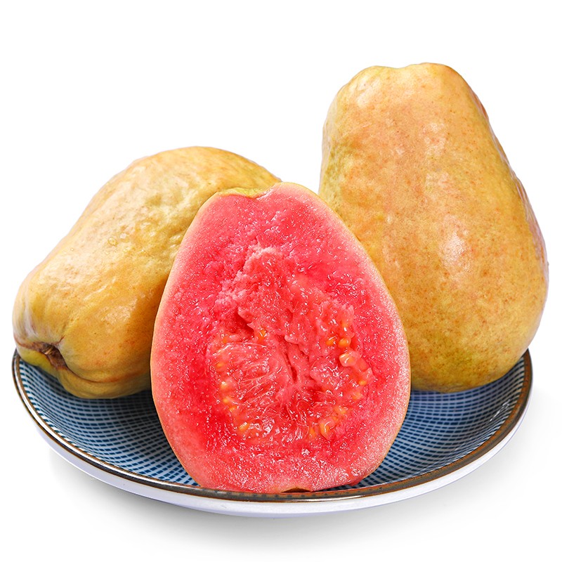 良蚨鲜良蚨鲜广西软糯红心芭乐5斤新鲜水果番石榴脆甜胭脂红巴乐整箱 精选芭乐5斤 单果120g+