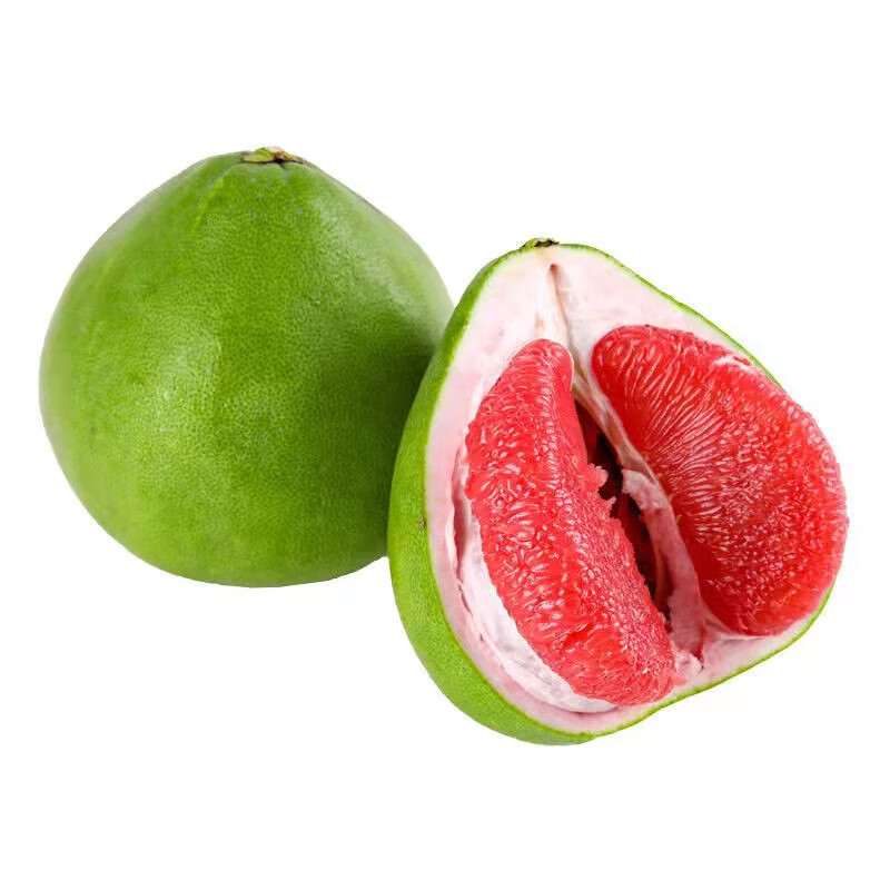 泰国红宝石柚子青皮红肉蜜柚新鲜水果当季孕妇礼盒 红宝石青柚4缸装