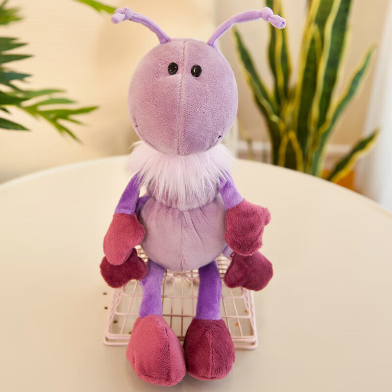 卉玥小蚂蚁毛绒玩具公仔可爱萌小号玩偶布娃娃趴趴车饰女孩生日礼物