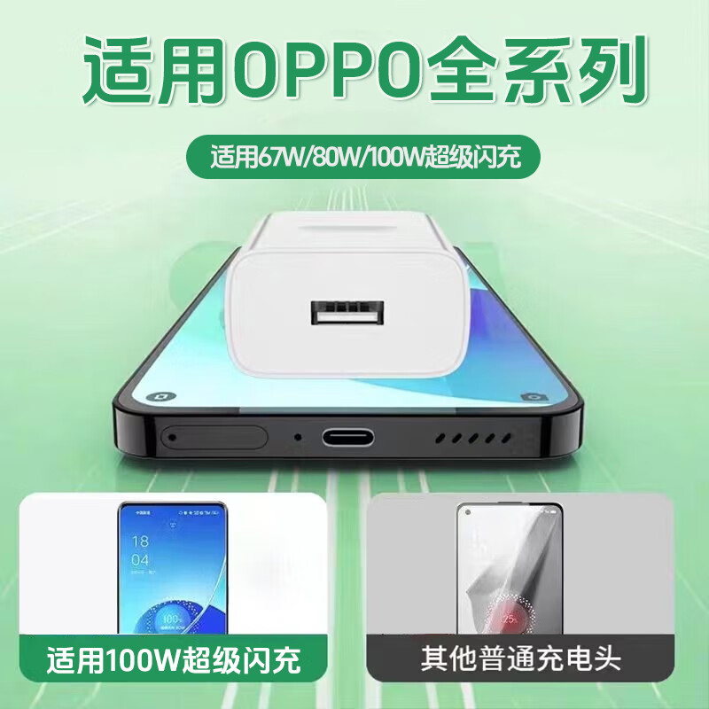 时途适用OPPO67W/80W/100W充电器用户评价如何？评测不看后悔！