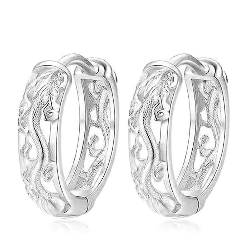 兰怜男生爆款中国龙耳环男潮气质男士耳钉个性简约痞帅小众耳圈2023