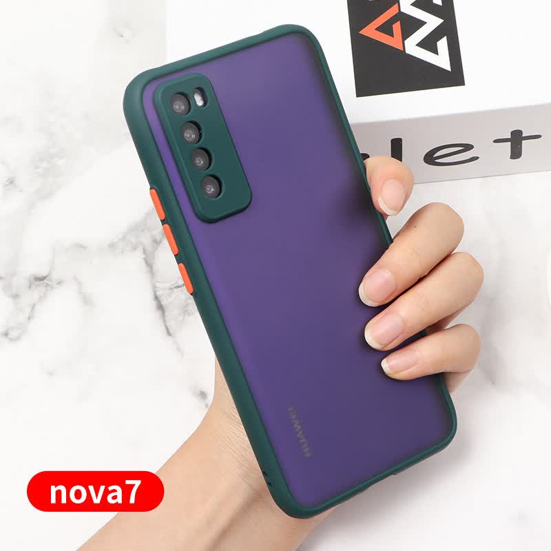 诺邦士 华为nova7手机壳新款7pro全包镜头保护华novo7se防摔磨砂透明