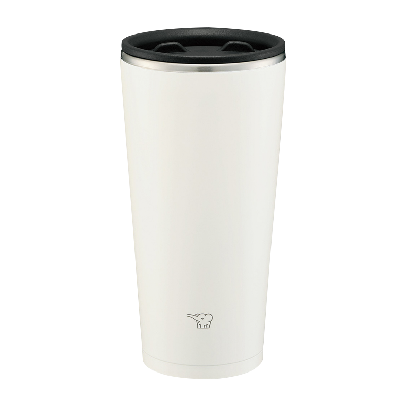 日本象印(ZOJIRUSHI)不锈钢真空保温保冷杯咖啡杯办公室商务水杯男女款情侣茶杯SX-FA45白色 450ml