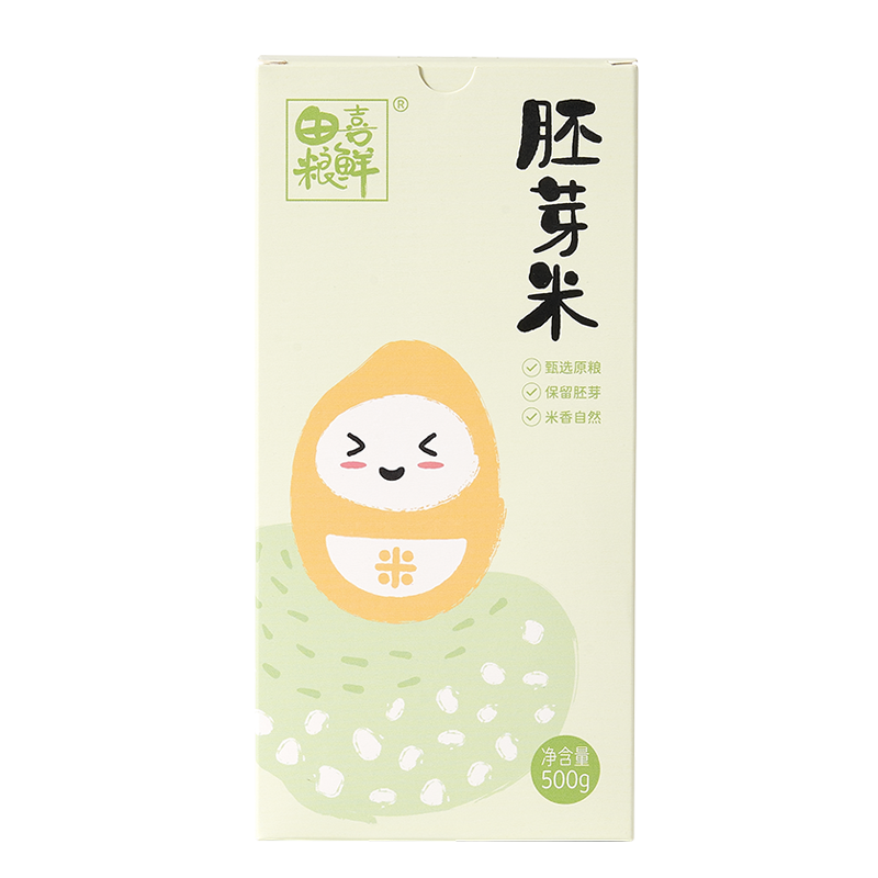 75923-【拍1发2】田喜粮鲜 胚芽米500g 粥米可搭配营养粥宝宝米幼儿米胚芽米真空宝宝米 胚芽米/1盒-详情图