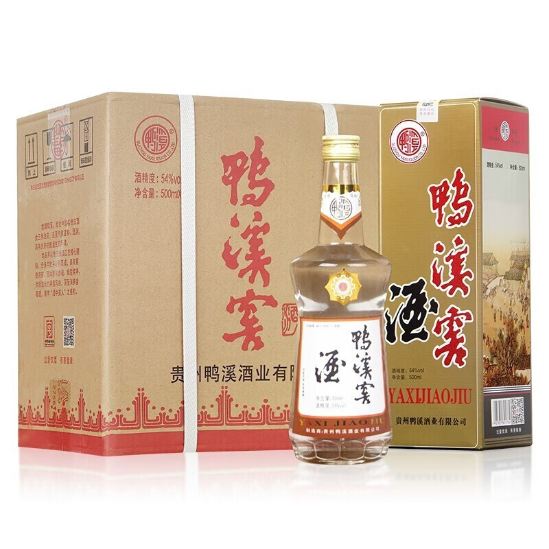 鸭溪 鸭溪窖复古版 浓香型白酒 54度 500ml*6瓶 整箱装 贵州白酒怎么看?