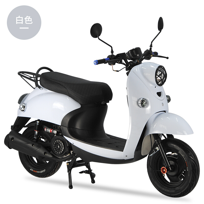 zihu电喷摩托车燃油踏板助力车男女代步车小绵羊125cc小龟国四可上牌