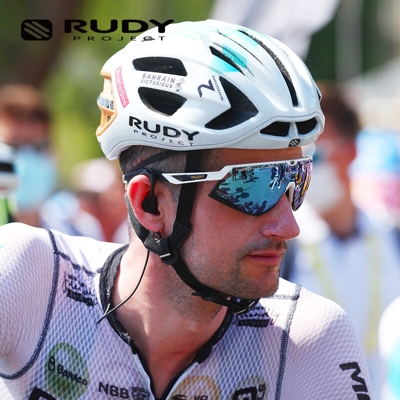 RUDY PROJECT璐迪自行车头盔骑行装备公路车破风盔巴林胜利车队限量版半帽EGOS 白/金(巴林胜利车队限量版) L(适合59-63cm)