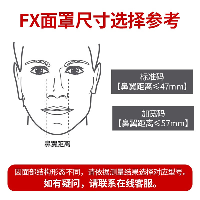 瑞思迈ResMed呼吸机进口面罩Mirage FX鼻罩标配睡眠仪通用轻巧舒适标准款 FX鼻罩【M码】标准中号