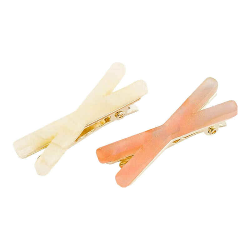 osewaya日韓發(fā)夾簡約糖果色鴨嘴夾chic風(fēng)劉海邊夾頂夾成人頭飾 白色