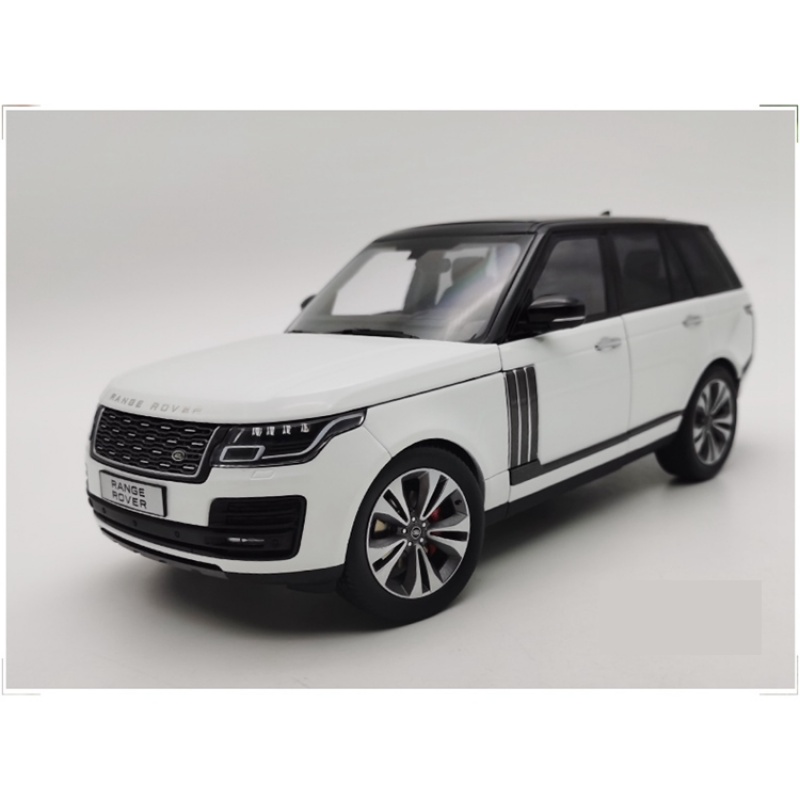 路虎车模1:18lcd揽胜黑白色合金全开汽车模型2020越野suv 收藏品摆件