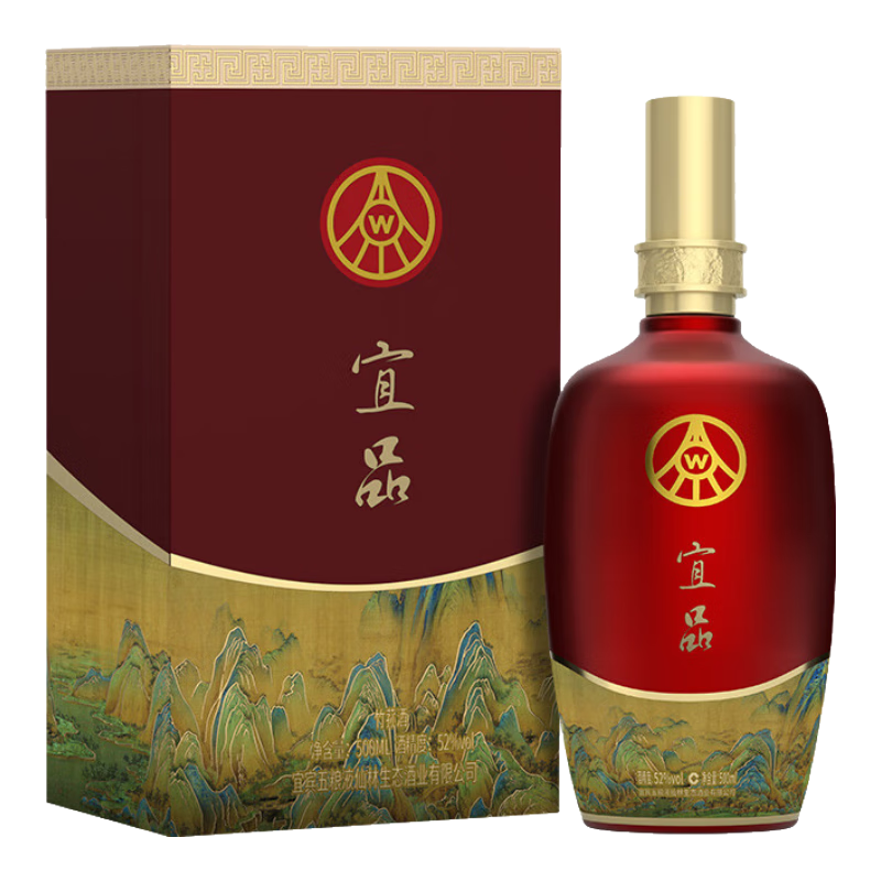 wuliangye/����Һ ��Ʒǧ�ｭɽ 52�� Ũ���� 1ƿ 500ml 59.9Ԫ