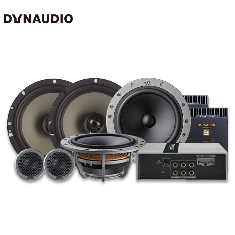 丹拿(dynaudio)汽车音响236 2c同轴 dsp功放 全车6喇叭处理器功放升级