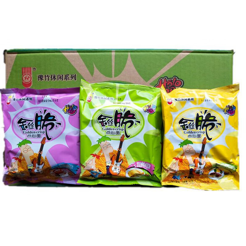 豫竹河南焦作豫竹金丝脆方便面干吃面宿舍零食 鸡汁味 20袋