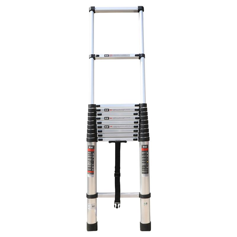 良浦 梯子加厚铝合金无痕伸缩梯竹节梯4.7米直梯家用梯铝合金伸缩梯 B1-3A