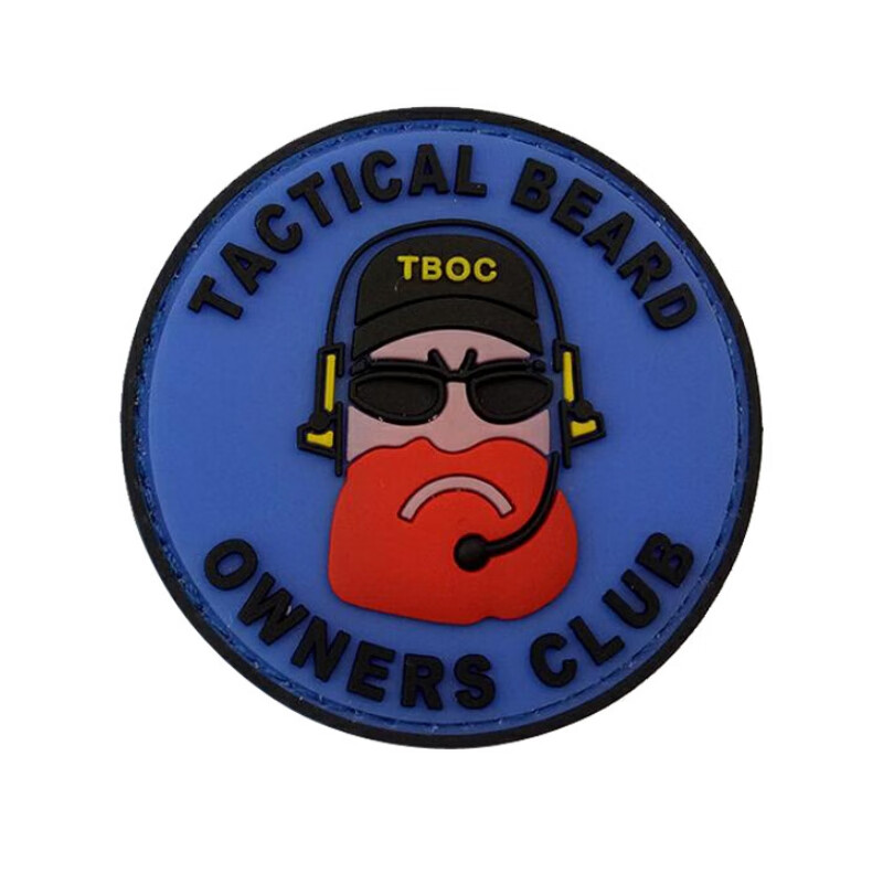 者美国大胡子通讯兵刺绣魔术贴徽章军迷包贴战术头盔装饰士气章臂章