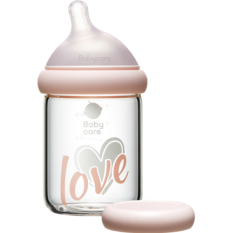 babycare歪头新生儿奶瓶160mlM嘴:多功能储奶,仿母乳设计!