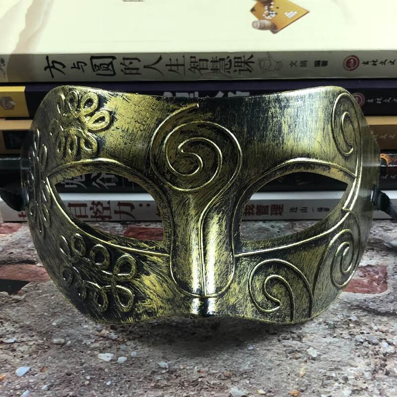 萌念蒙面唱将面具 兰陵王鬼武士蒙面唱将歌王面具帅气舞会半脸古的