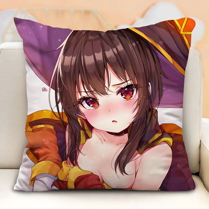 挽刻为美好的世界献上祝福周边惠惠抱枕二次元动漫定制素晴玩偶靠垫枕