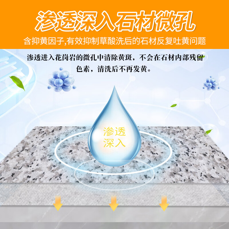 石医生石材发黄去除剂花岗岩石板地砖去黄草酸洗后发黄除锈清洁剂SY333 草酸发黄去除剂 4000ML