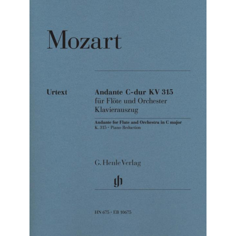 亨乐原版 莫扎特 C大调行板KV315 Mozart Andante C-dur KV HN675