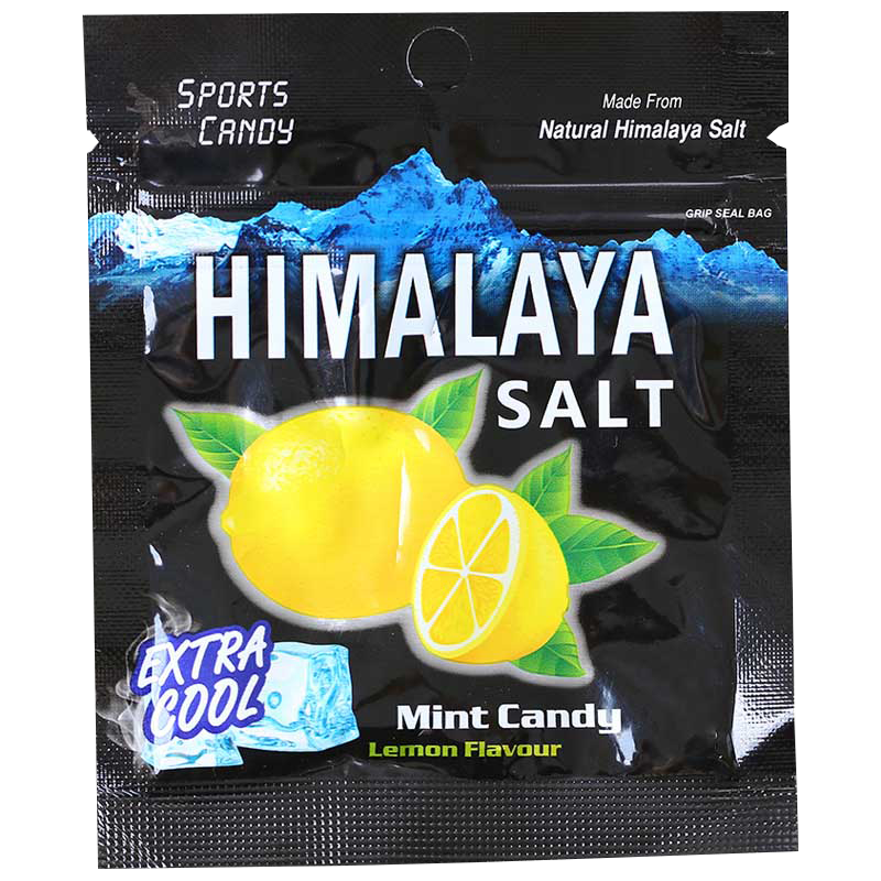 Himalaya 马来西亚进口大马碧富咸柠檬薄荷糖 海盐润喉硬糖himalaya salt水果盐味糖果 薄荷柠檬味6袋（黑袋）