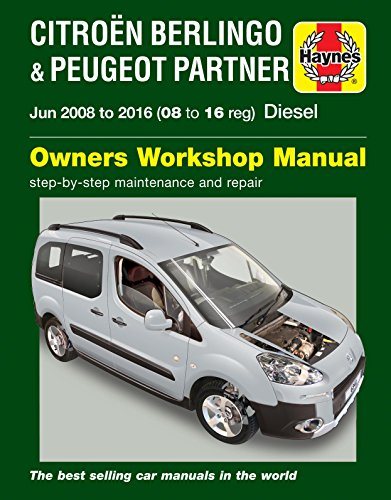 预订 Citroen Berlingo & Peugeot Partner Diesel (June 08 - 16) 08 to 16 Haynes Repair Manual