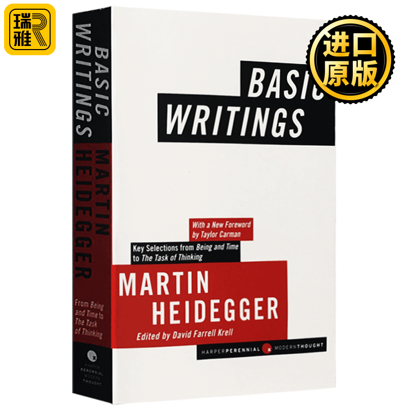 Basic Writings 马丁海德格尔基本写作 英文原版 社会科学哲学书籍 Martin Heidegger 存在与时间 语言的本质 英文版进口原版英语书籍