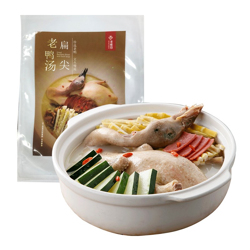 豊收日 扁尖老鸭汤半只1200g 禽肉鸭肉类半成品预制菜肴汤羹煲汤快手菜 半只扁尖老鸭汤1.2kg