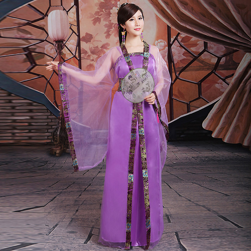 雅格罗伊唐朝汉服女古装服装仙演出服古代公主贵妃襦裙舞蹈性感影楼