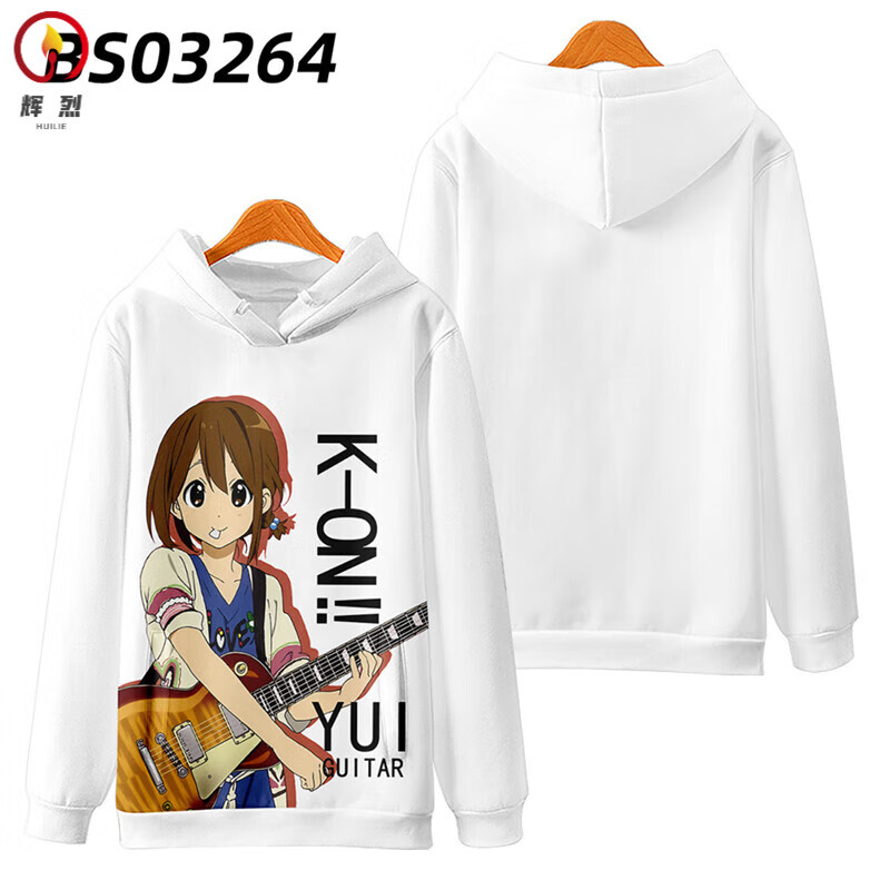 辉烈轻音少女 平泽唯动漫周边卫衣秋冬加绒长袖连帽衫外套大码上 01款