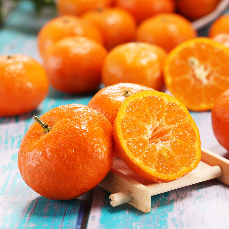 果迎鲜砂糖橘 5斤 无核小橘子 湖北砂糖橘 新鲜水果 柑橘子 酸甜桔子