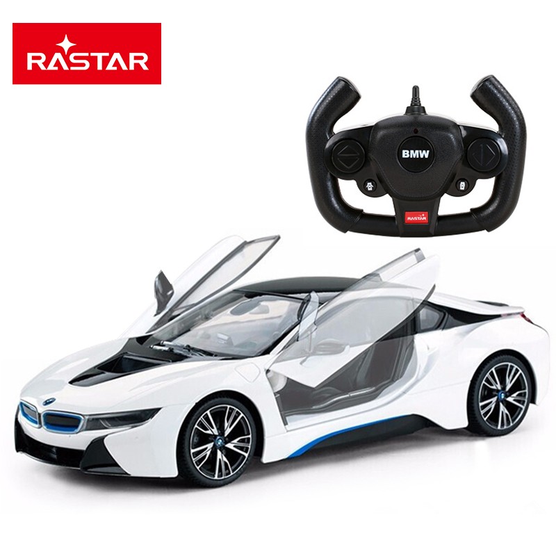星辉rastar遥控车宝马i8充电动可开门遥控汽车赛车漂移跑车儿童玩具