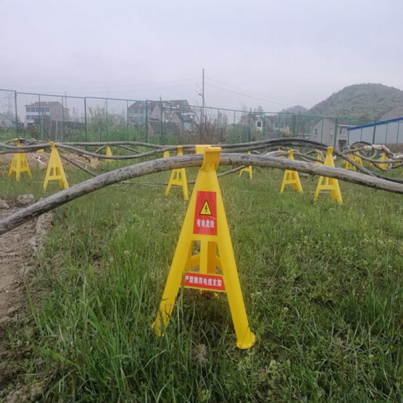 【精选】pvc玻璃钢塑料固定电缆支架工地地面电线托架三角架放线架