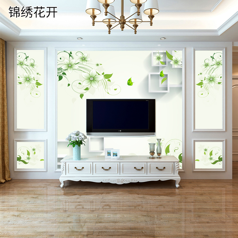 简约现代影视墙壁纸装饰壁画沙发背景墙墙纸壁布无缝墙布电视墙画定制