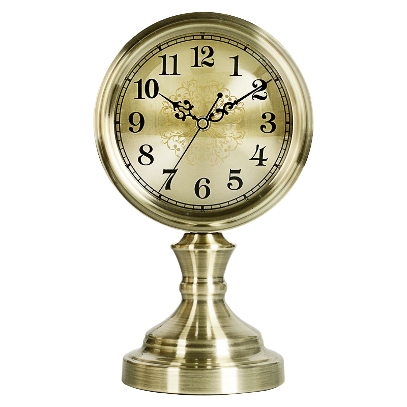 漢時(Hense) 創(chuàng)意簡約座鐘臺式鐘表擺件時鐘桌面擺鐘客廳臥室高檔臺鐘HD312 青銅色
